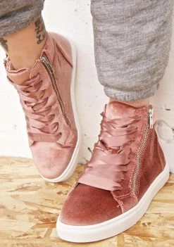 Steve Madden Earnst Velvet Sneakers