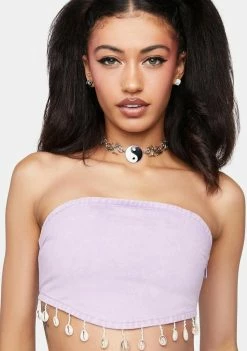 Cute Mistake Crop Halter Top Island Girl Bandeau Top