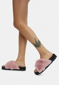 Steve Madden Light Pink Amari Slide Sandals