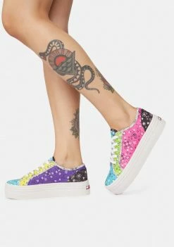Buy 🤩 Steve Madden Prism Paisley Bobbi Platform 👟 Sneakers 🥰 8 Steve Madden Prism Paisley Bobbi Platform Sneakers
