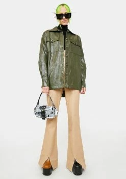 4SI3NNA Outerwear Devon Snake Print Jacket