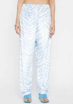 Cute Mistake Icy Zebra Perfect Places Pants Wide Leg Pants