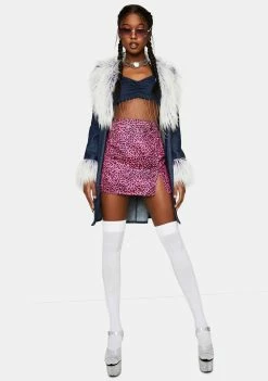 Best Sale ๐คฉ Cute Mistake Violate Denim Tie Crop Top Tops ๐ 6 Cute Mistake Violate Denim Tie Crop Top Tops