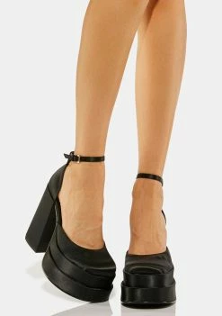 Steve Madden Platforms Black Charlize Platform Heels