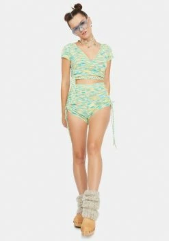 Flash Sale ๐ 4SI3NNA Green Kristina Wrap Top ๐ฏ 6 4SI3NNA Green Kristina Wrap Top