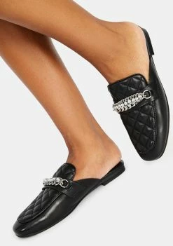 Steve Madden Kalista Quilted Chain Flats