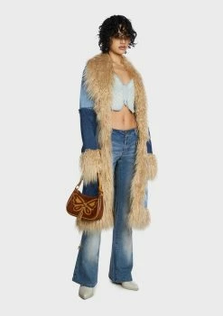 Milk It Vagabond Faux Fur Jacket Outerwear