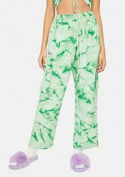 Cute Mistake Green Get It Poppin Cargo Pants