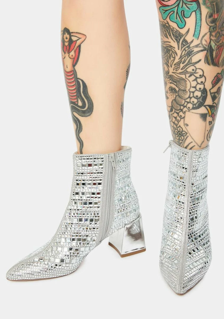 New 🥰 Steve Madden Elaria Rhinestone Booties 🌟 3 Steve Madden Elaria Rhinestone Booties