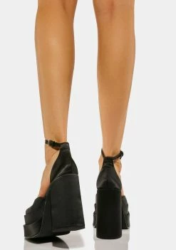 Steve Madden Platforms Black Charlize Platform Heels