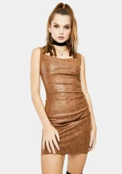 4SI3NNA Dresses Brown Billie Dress
