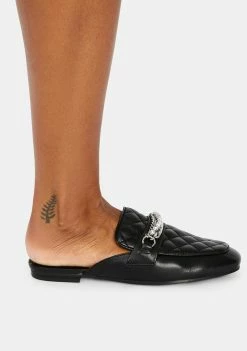 Steve Madden Kalista Quilted Chain Flats