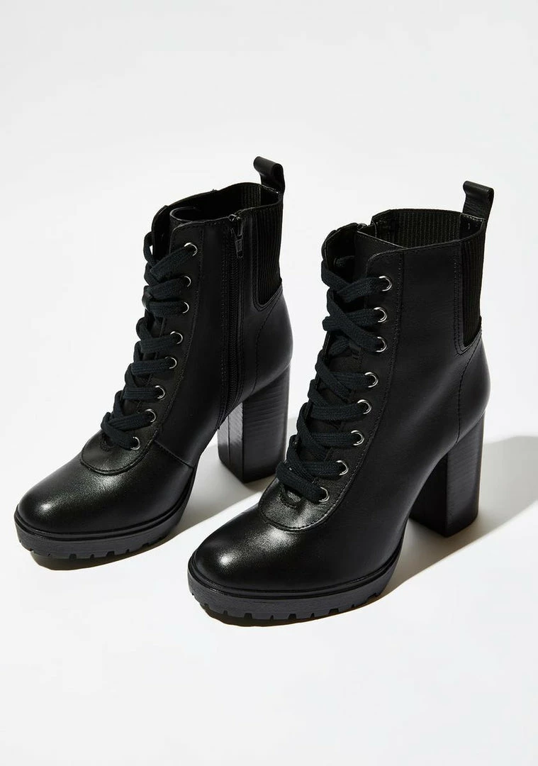 Best Sale 😍 Steve Madden Black Leather Latch 🥾 Boots 🧨 1 Steve Madden Black Leather Latch Boots
