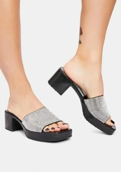 Steve Madden Heels Harlin-R Rhinestone Banded Platform Sandals