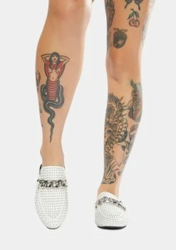 Best Pirce 🛒 Steve Madden Keller Studded Chain Mules Flats 🔔 6 Steve Madden Keller Studded Chain Mules Flats