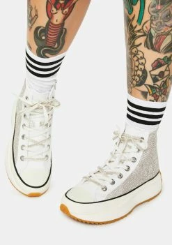 Steve Madden Shaft Rhinestone Platform Sneakers