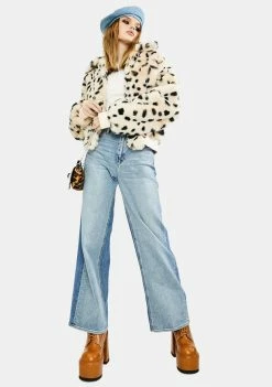 Best reviews of π 4SI3NNA Outerwear Hailey Leopard Faux Fur Jacket π₯° 6 4SI3NNA Outerwear Hailey Leopard Faux Fur Jacket