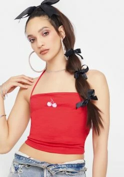 Cute Mistake Cherry Malibu Cami Tops