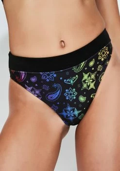 Cute Mistake Rainbow Bandanna Outcast Bikini Bottoms Swim