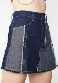 Cute Mistake Elisha Denim Skirt